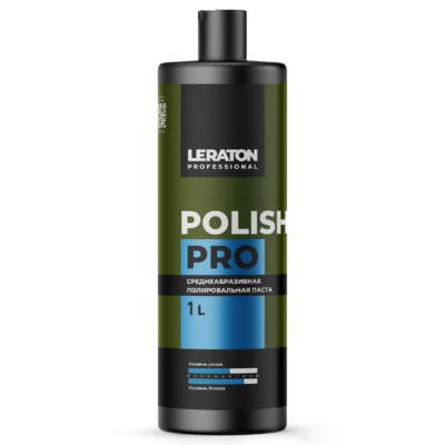 LERATON PROFESSIONAL Среднеабразивная полировальная паста Polish PRO 1 л